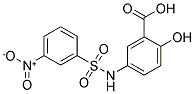 2-Hydroxy-5-(3-nitro-benzenesulfonylamino)-benzoic acid 结构式