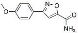 3-(4-METHOXYPHENYL)ISOXAZOLE-5-CARBOXAMIDE 结构式