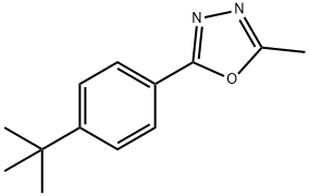 2-[4-(TERT-BUTYL)PHENYL]-5-METHYL-1,3,4-OXADIAZOLE 结构式