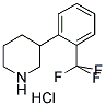 3-(2-三氟甲基苯基)哌啶盐酸盐 结构式