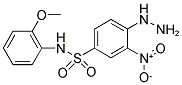 4-HYDRAZINO-N-(2-METHOXY-PHENYL)-3-NITRO-BENZENESULFONAMIDE 结构式