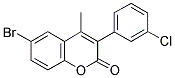 6-BROMO-3(3'-CHLOROPHENYL)-4-METHYLCOUMARIN 结构式