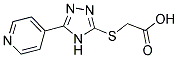 (5-PYRIDIN-4-YL-4 H-[1,2,4]TRIAZOL-3-YLSULFANYL)-ACETIC ACID 结构式