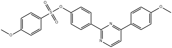 4-[4-(4-METHOXYPHENYL)-2-PYRIMIDINYL]PHENYL 4-METHOXYBENZENESULFONATE 结构式