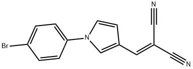 2-([1-(4-BROMOPHENYL)-1H-PYRROL-3-YL]METHYLENE)MALONONITRILE 结构式