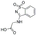 (1,1-DIOXO-1H-1LAMBDA6-BENZO[D]ISOTHIAZOL-3-YLAMINO)-ACETIC ACID 结构式