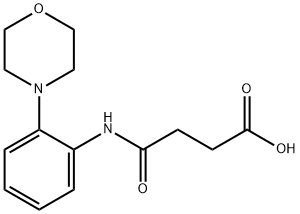 N-(2-MORPHOLIN-4-YL-PHENYL)-SUCCINAMIC ACID 结构式