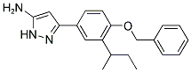 3-[4-(BENZYLOXY)-3-SEC-BUTYLPHENYL]-1H-PYRAZOL-5-AMINE 结构式