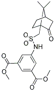 METHYL 5-((((7,7-DIMETHYL-2-OXOBICYCLO[2.2.1]HEPTYL)METHYL)SULFONYL)AMINO)-3-(METHOXYCARBONYL)BENZOATE 结构式