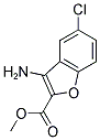 3-氨基-5-氯苯并呋喃-2-羧酸甲酯 结构式