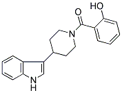 1-(2-HYDROXYBENZOYL)-4-(1H-INDOL-3-YL)PIPERIDINE 结构式