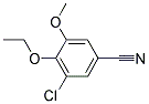 3-CHLORO-4-ETHOXY-5-METHOXYBENZONITRILE 结构式