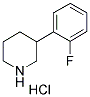 3-(2-氟苯基)哌啶盐酸盐 结构式