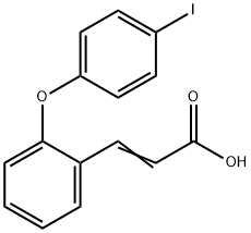 3-[2-(4-IODOPHENOXY)PHENYL]ACRYLIC ACID 结构式