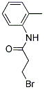 3-BROMO-N-(2-METHYLPHENYL)PROPANAMIDE 结构式