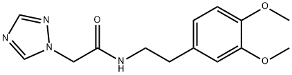 N-(3,4-DIMETHOXYPHENETHYL)-2-(1H-1,2,4-TRIAZOL-1-YL)ACETAMIDE 结构式