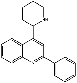 2-PHENYL-4-(2-PIPERIDINYL)QUINOLINE 结构式