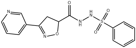 N'-([3-(3-PYRIDINYL)-4,5-DIHYDRO-5-ISOXAZOLYL]CARBONYL)BENZENESULFONOHYDRAZIDE