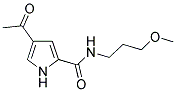 4-Acetyl-N-(3-methoxypropyl)-1H-pyrrole-2-carboxamide 结构式