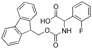 N-FMOC-DL-2-氟苯甘氨酸 结构式
