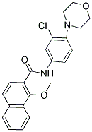 N-(3-CHLORO-4-MORPHOLIN-4-YLPHENYL)-1-METHOXY-2-NAPHTHAMIDE 结构式