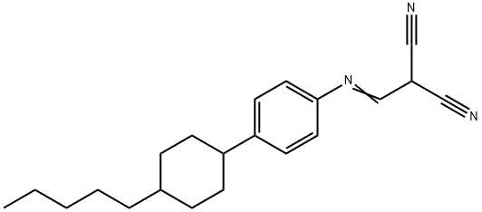 2-(([4-(4-PENTYLCYCLOHEXYL)PHENYL]IMINO)METHYL)MALONONITRILE 结构式