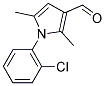 1-(2-CHLOROPHENYL)-2,5-DIMETHYL-1H-PYRROLE-3-CARBALDEHYDE 结构式