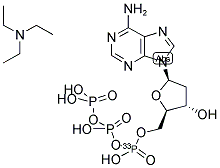 DEOXYADENOSINE 5'-[ALPHA-33P]-TRIPHOSPHATE, TRIETHYLAMMONIUM SALT 结构式