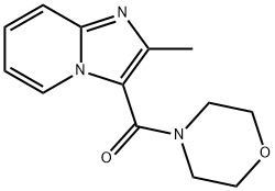 (2-METHYLIMIDAZO[1,2-A]PYRIDIN-3-YL)(MORPHOLINO)METHANONE 结构式