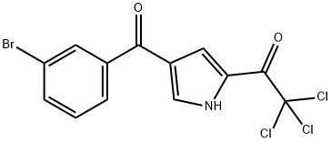 1-[4-(3-BROMOBENZOYL)-1H-PYRROL-2-YL]-2,2,2-TRICHLORO-1-ETHANONE 结构式