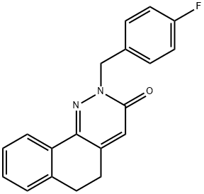 2-(4-FLUOROBENZYL)-5,6-DIHYDROBENZO[H]CINNOLIN-3(2H)-ONE 结构式