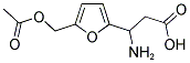 3-(5-Acetoxymethyl-furan-2-yl)-3-amino-propionic acid 结构式