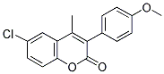 6-CHLORO-3(4'-METHOXYPHENYL)-4-METHYLCOUMARIN 结构式