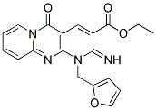 ETHYL 1-(2-FURYLMETHYL)-2-IMINO-5-OXO-1,5-DIHYDRO-2H-DIPYRIDO[1,2-A:2',3'-D]PYRIMIDINE-3-CARBOXYLATE 结构式