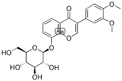 CLADRIN-7-O-GLUCOSIDE 结构式