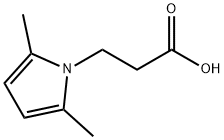 3-(2,5-二甲基-1H-吡咯-1-基)丙酸 结构式