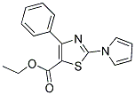 ETHYL 4-PHENYL-2-(1H-PYRROL-1-YL)-1,3-THIAZOLE-5-CARBOXYLATE 结构式