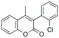 3(2'-CHLOROPHENYL)-4-METHYLCOUMARIN 结构式