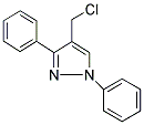 4-(CHLOROMETHYL)-1,3-DIPHENYL-1H-PYRAZOLE 结构式