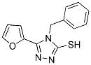 4-BENZYL-5-FURAN-2-YL-4H-[1,2,4]TRIAZOLE-3-THIOL 结构式