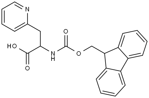 FMOC-DL-2-吡啶基丙氨酸 结构式
