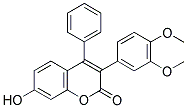 3(3',4'-DIMETHOXYPHENYL)-7-HYDROXY-4-PHENYLCOUMARIN 结构式