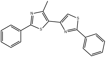 4-METHYL-2-PHENYL-5-(2-PHENYLTHIAZOL-4-YL)THIAZOLE 结构式