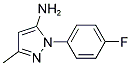 2-(4-FLUORO-PHENYL)-5-METHYL-2H-PYRAZOL-3-YLAMINE 结构式