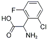 2-氨基-2-(2-氯-6-氟苯基)乙酸 结构式