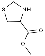 THIAZOLIDINE-4-CARBOXYLIC ACID METHYL ESTER 结构式