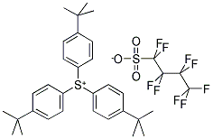 TRIS(4-TERT-BUTYLPHENYL)SULFONIUM PERFLUORO-1-BUTANESULFONATE 结构式