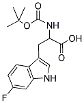 BOC-6-FLUORO-DL-TRYPTOPHAN 结构式