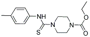 ETHYL 4-(((4-METHYLPHENYL)AMINO)THIOXOMETHYL)PIPERAZINECARBOXYLATE 结构式