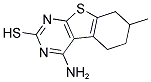 4-AMINO-7-METHYL-5,6,7,8-TETRAHYDRO-BENZO[4,5]THIENO[2,3-D]PYRIMIDINE-2-THIOL 结构式
